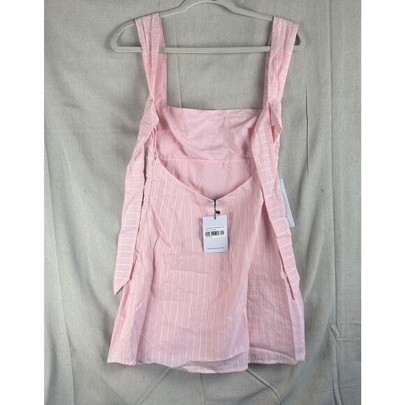 Princess Polly Anyone But You Pink Mini Dress Tie Back Bow Sweet Sleeveless Sz 4 - Picture 15 of 16